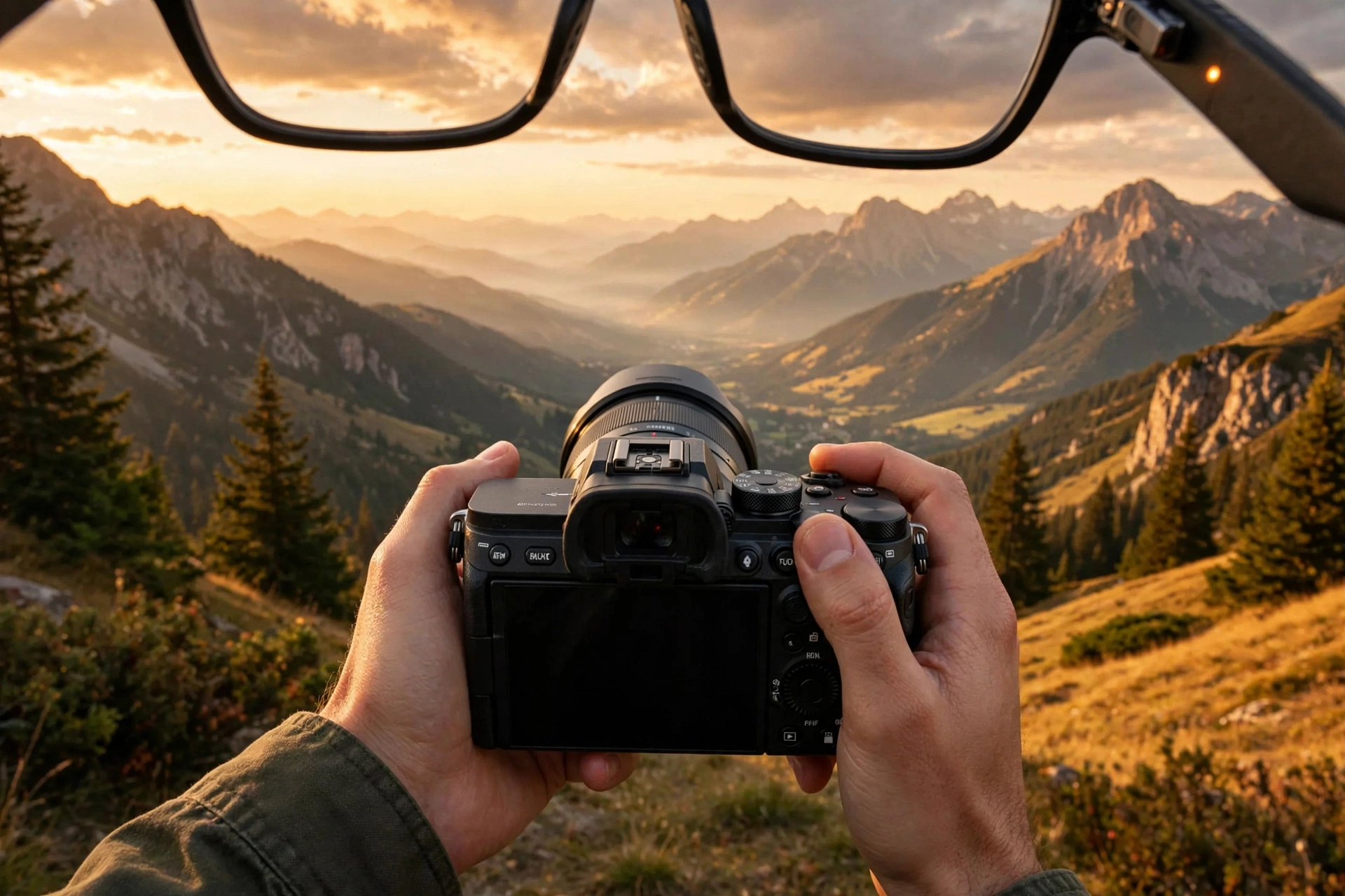 Recording POV video with AI smart glasses